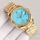 2021 NEW! Swiss Replica Rolex Oyster Perpetual Datejust 36mm Turquoise Dial Yellow Gold Watch (4)_th.jpg